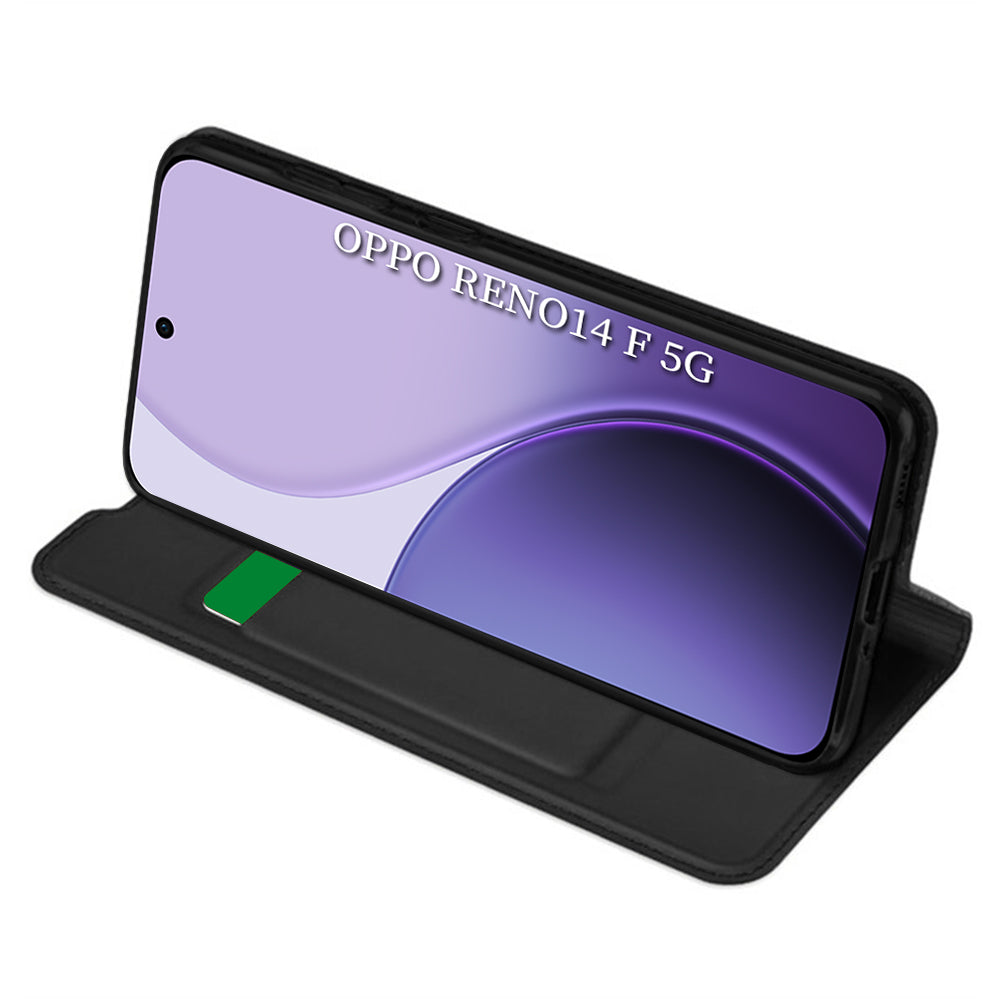 Pouzdro pro Oppo Reno14 FS 5G / Reno14 F, Techsuit, Magskin Book, Černá
