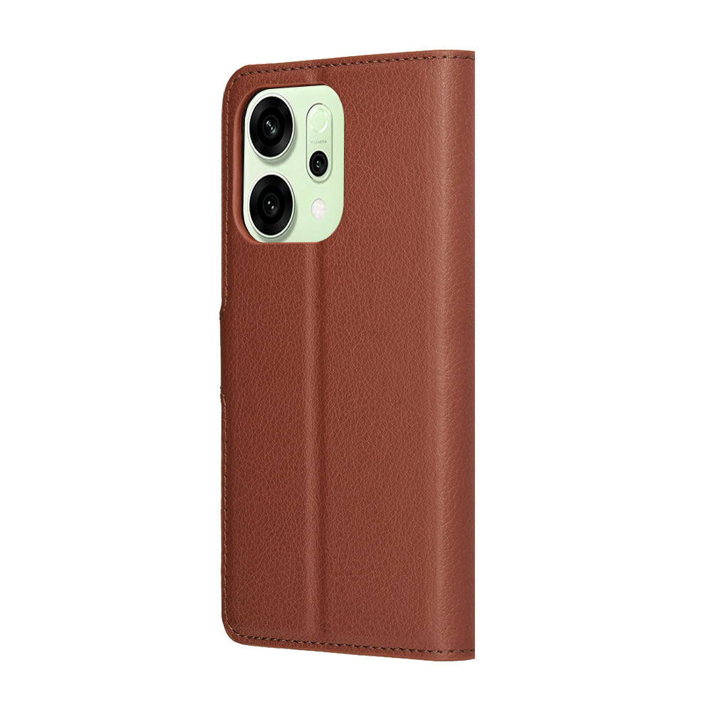 Pouzdro pro Oppo Reno14, Techsuit, Leather Folio, hnědá