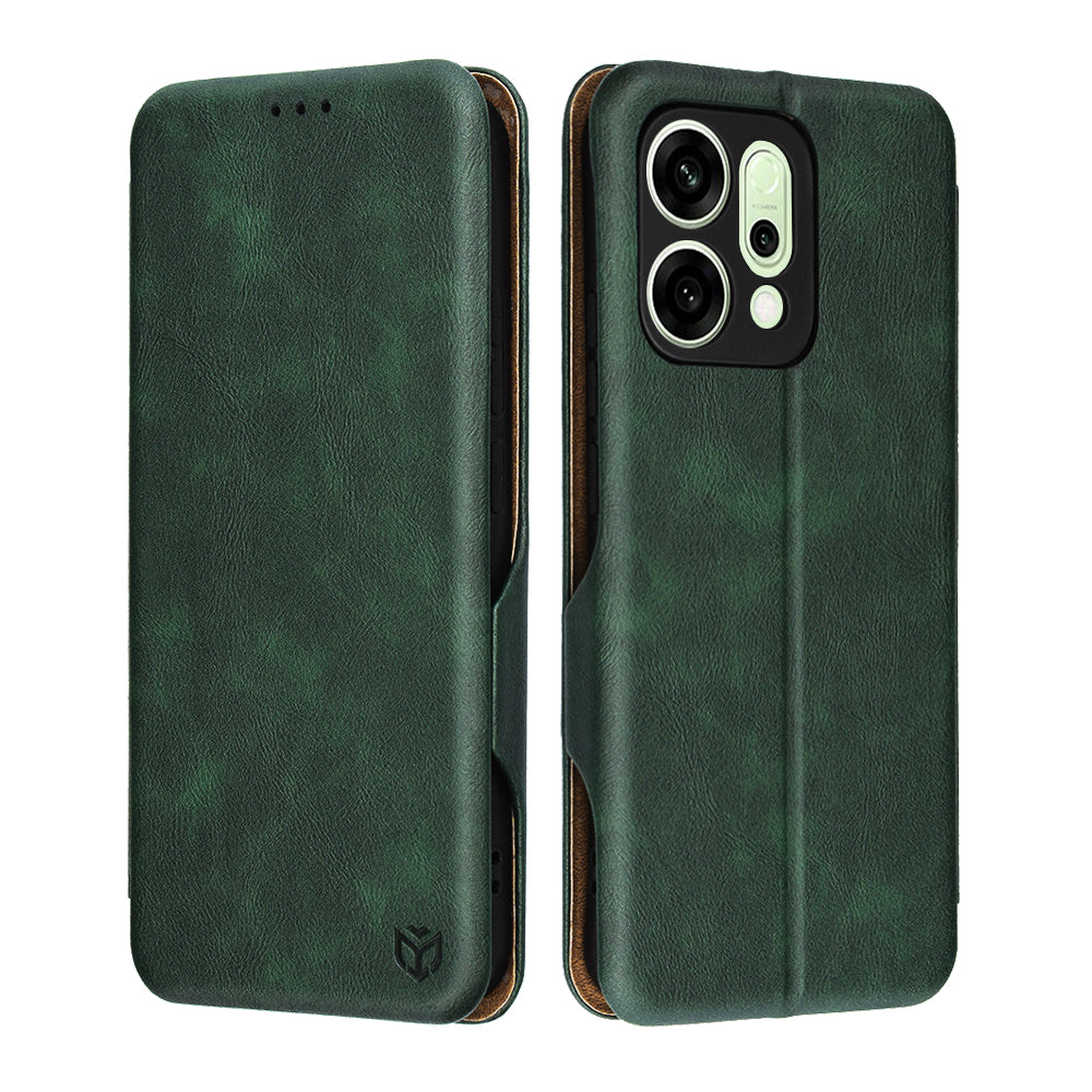 Pouzdro pro Oppo Reno14, Techsuit, Safe Wallet Plus, Zelená