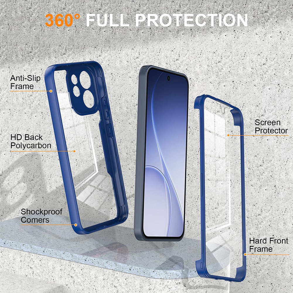 Pouzdro pro Oppo Reno15 FS / Reno15 F, Techsuit, ColorVerse 360, Modrá