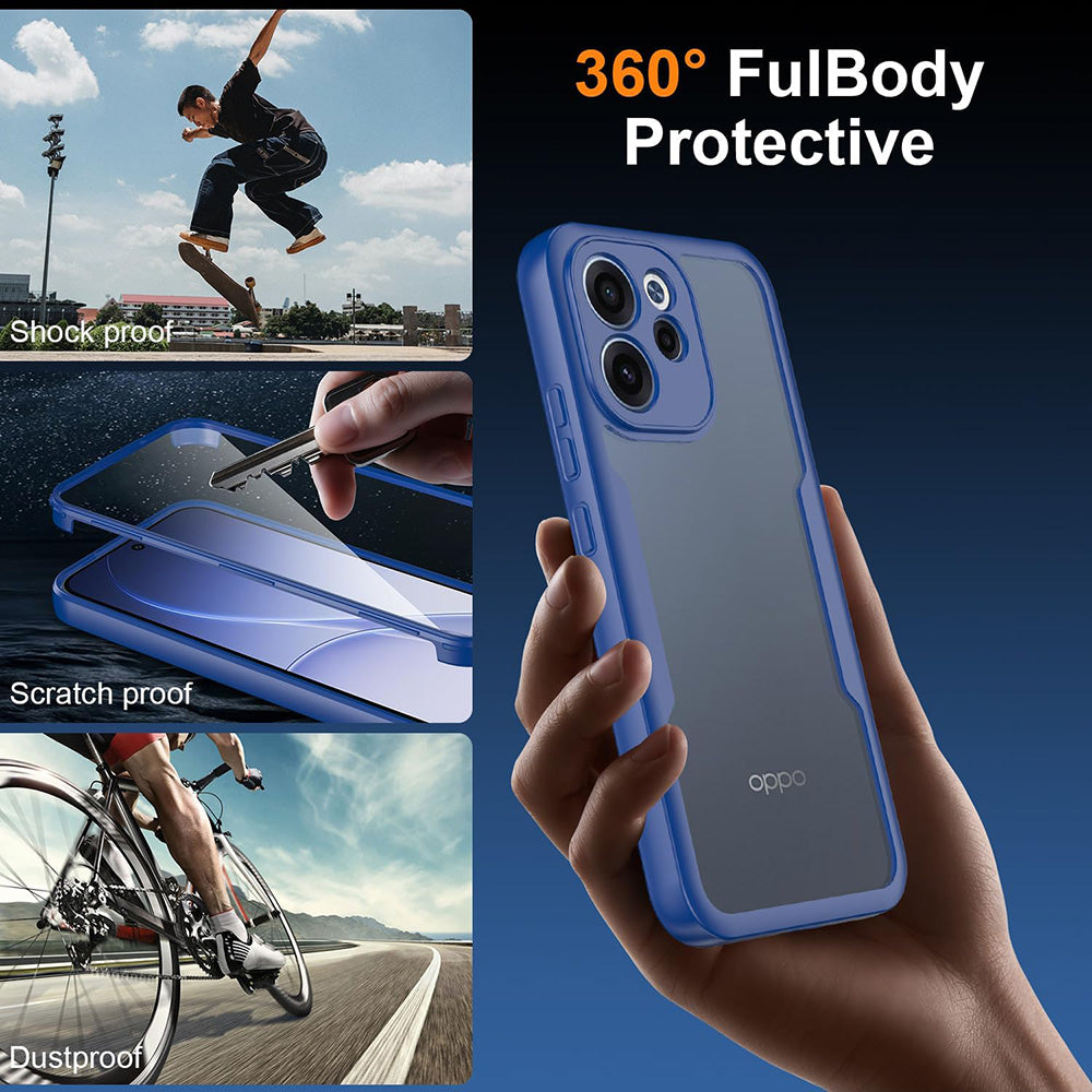 Pouzdro pro Oppo Reno15 FS / Reno15 F, Techsuit, ColorVerse 360, Modrá