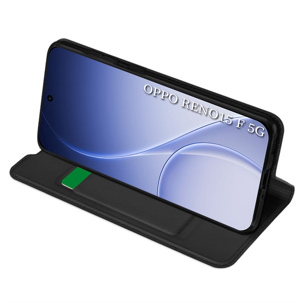 Pouzdro pro Oppo Reno15 FS / Reno15 F, Techsuit, Magskin Book, Černá