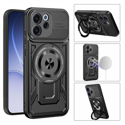 Pouzdro pro Oppo Reno15 FS / Reno15 F, Techsuit, RuggedCam, fialové