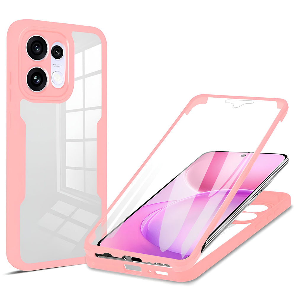 Pouzdro pro Oppo Reno16 F / Reno16 FS, Techsuit, ColorVerse 360, Růžové