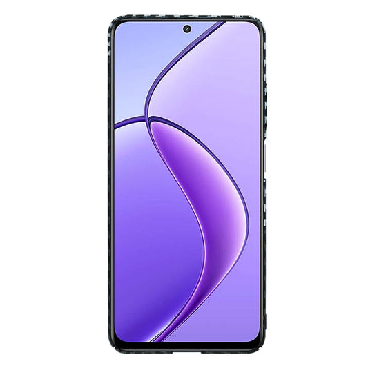 Pouzdro pro Realme 12x / 12, Techsuit, Carbonite FiberShell, Černo-šedé