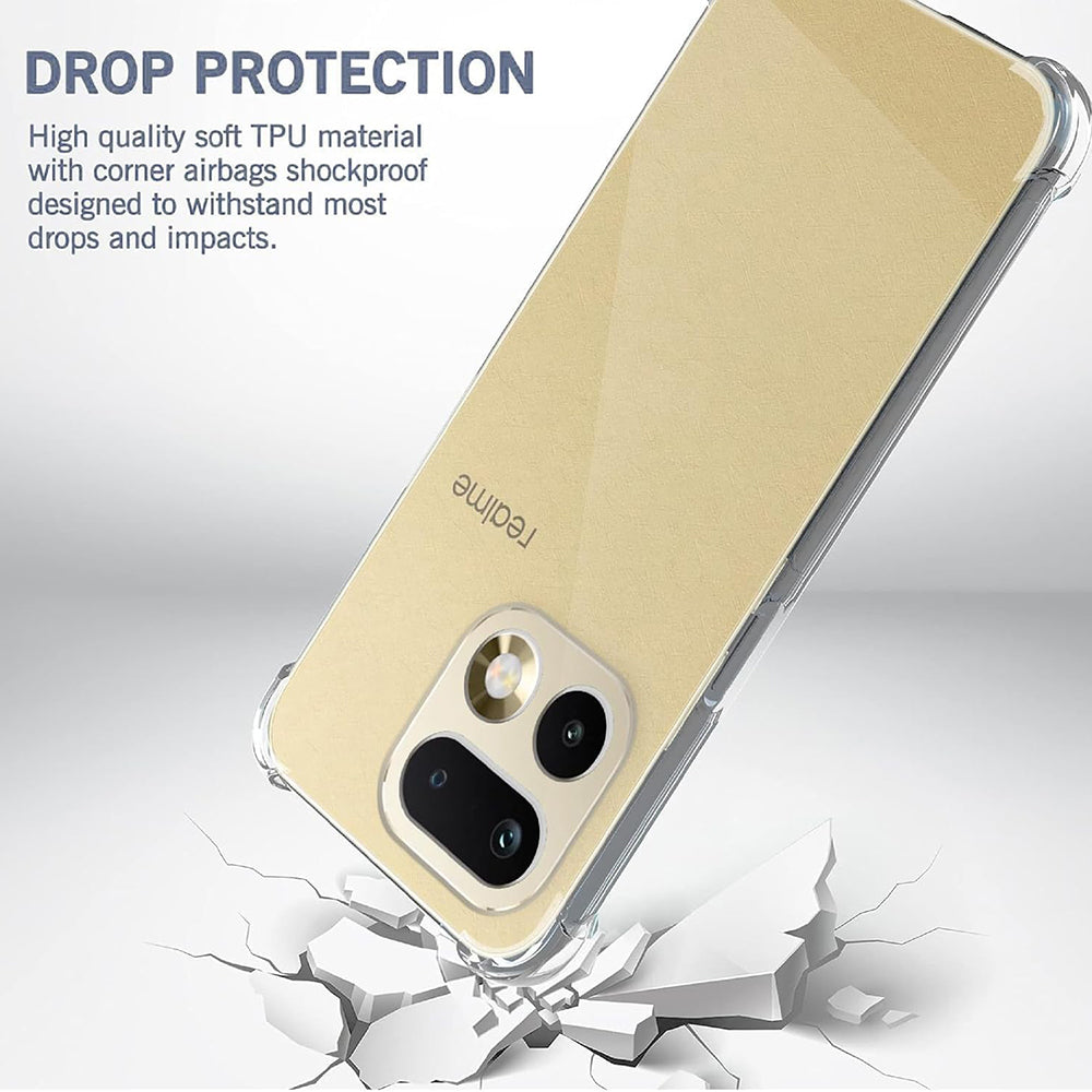 Pouzdro pro Realme 16 Pro+, Techsuit, Shockproof Clear, Transparent