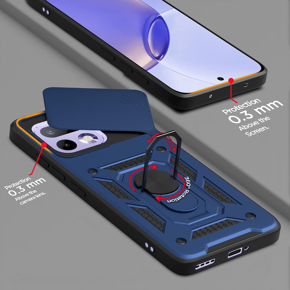 Pouzdro pro Realme 16 Pro, Techsuit, CamShield, Modrá