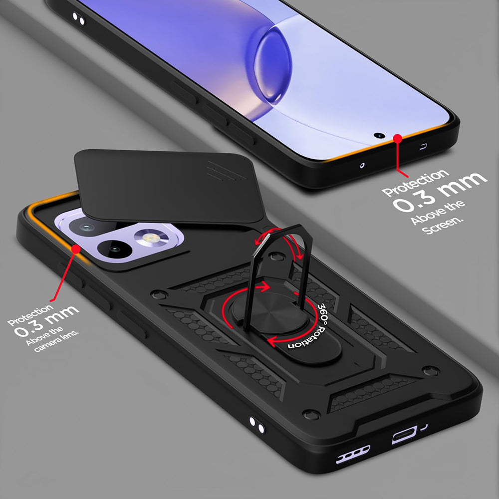 Pouzdro pro Realme 16 Pro, Techsuit, CamShield, Černá