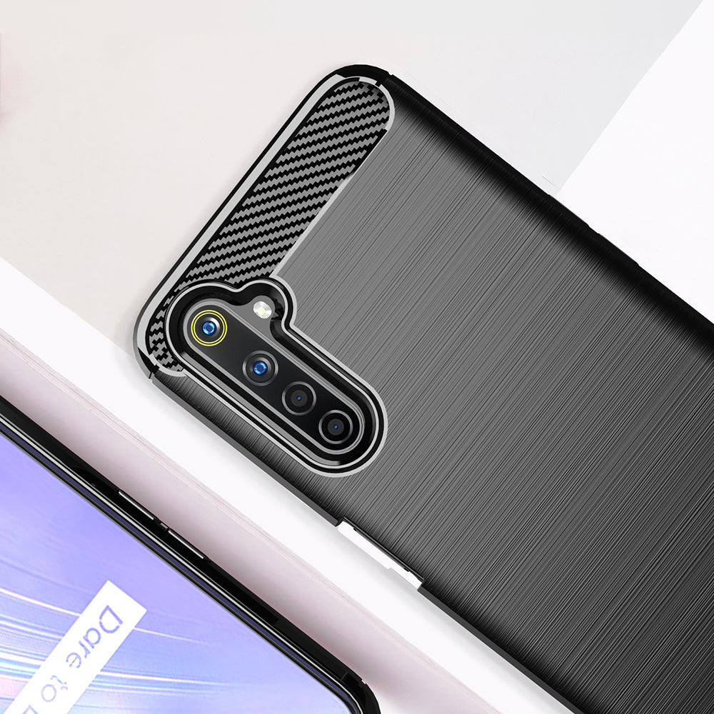 Pouzdro pro Realme 6 Pro, Techsuit, Carbon, Černá