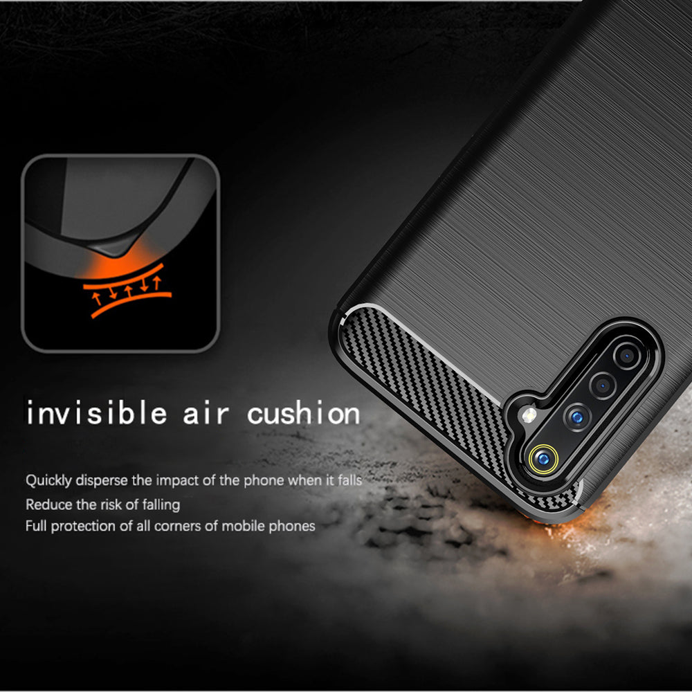 Pouzdro pro Realme 6 Pro, Techsuit, Carbon, Černá