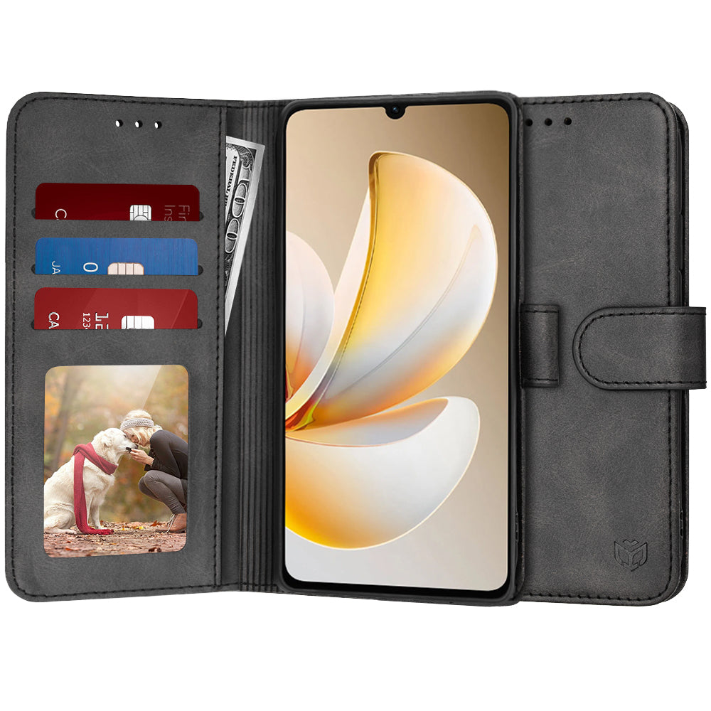Pouzdro pro Realme Note 70T, Techsuit, Diary Book, Černá