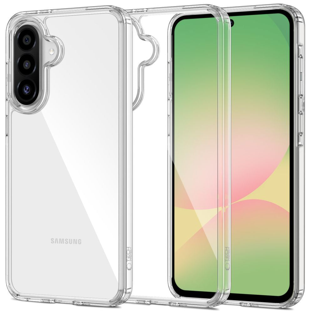 Case for Samsung Galaxy A56 A566, Tech-Protect, Flexair Hybrid, Transparent