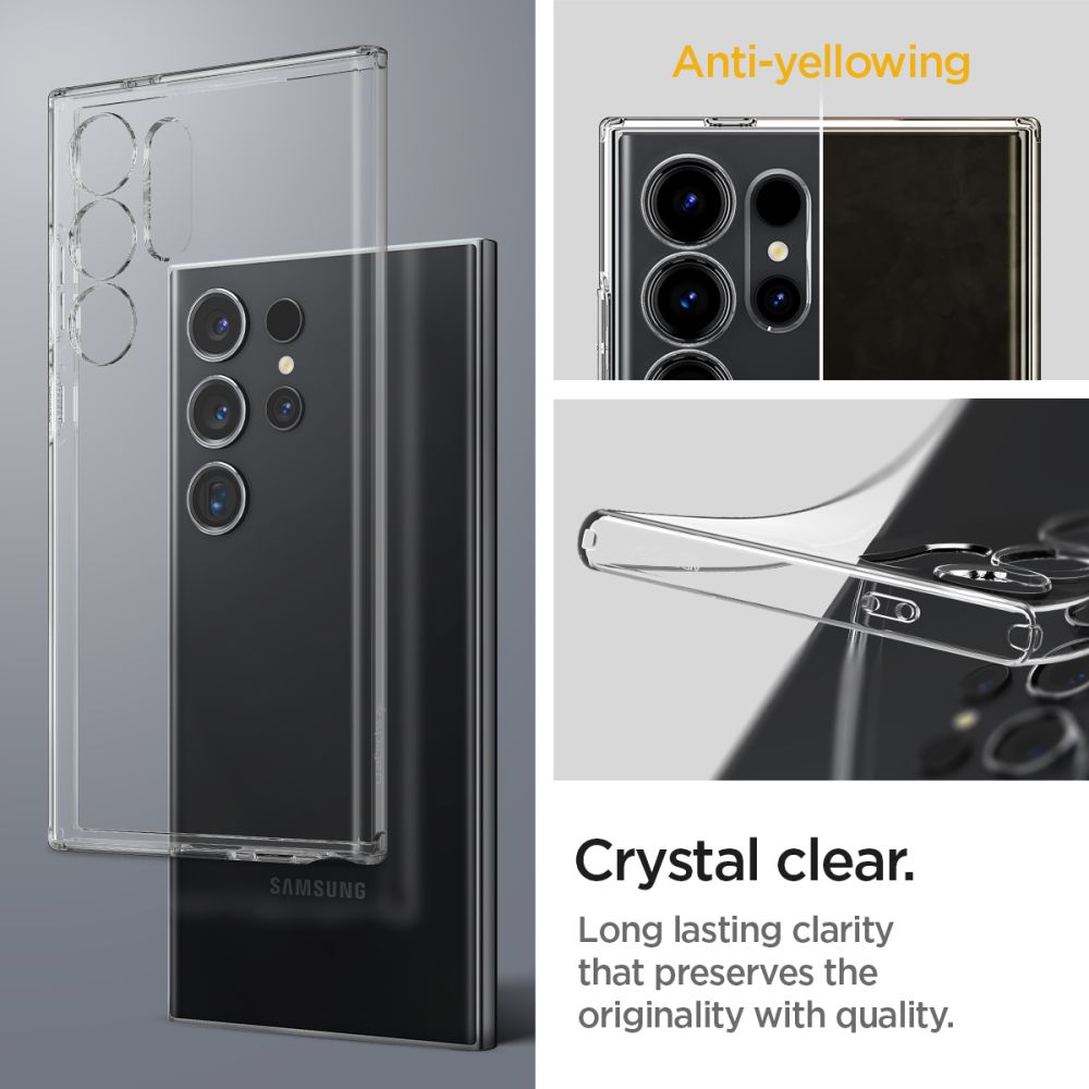 Pouzdro pro Samsung Galaxy S24 Ultra S928, Spigen, Liquid Crystal, Transparent ACS07283