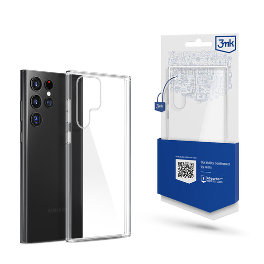 Pouzdro pro Samsung Galaxy S22 Ultra 5G S908, 3MK, čiré, průhledné