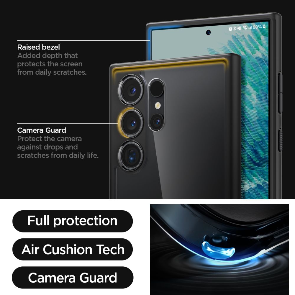 Pouzdro pro Samsung Galaxy S24 Ultra S928, Spigen, Ultra Hybrid, Matně černé ACS07295