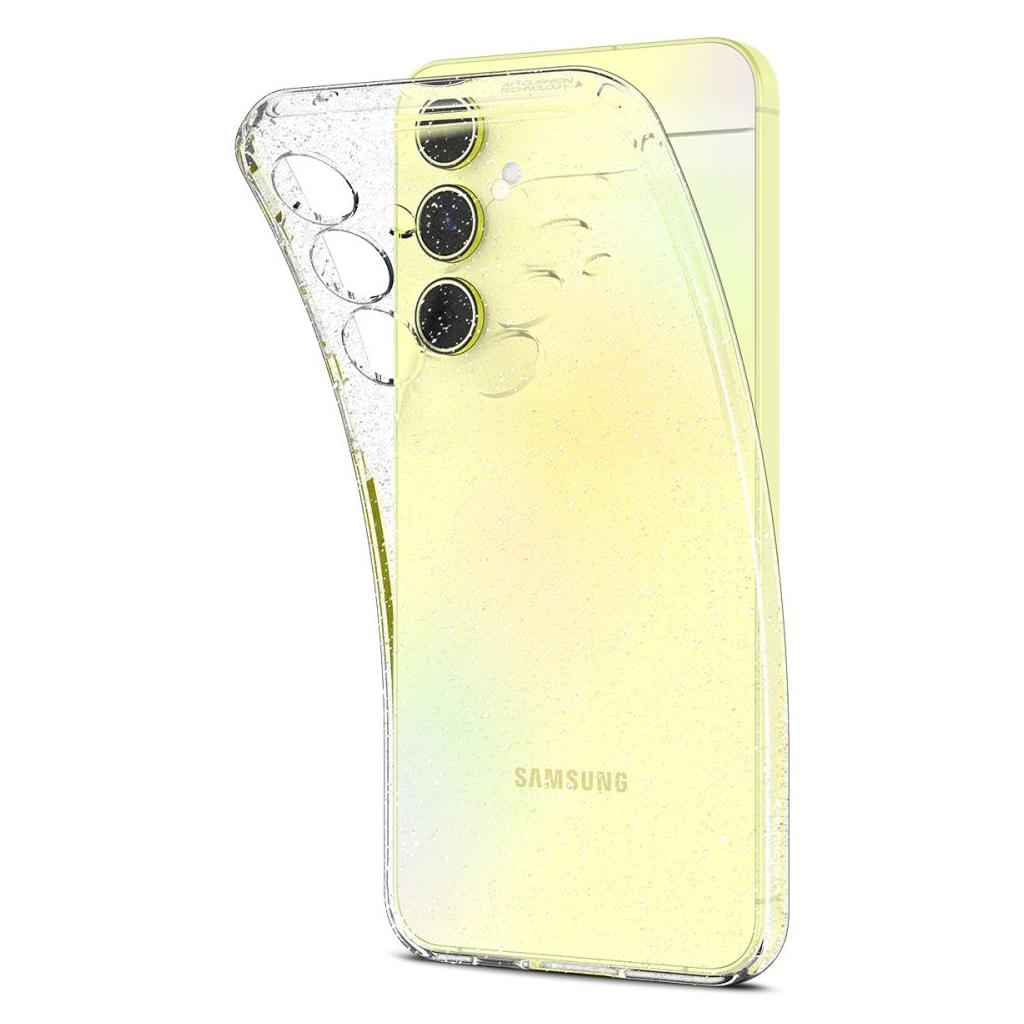 Pouzdro pro Samsung Galaxy A55 5G A556, Spigen, Liquid Crystal Glitter, průhledné ACS07538