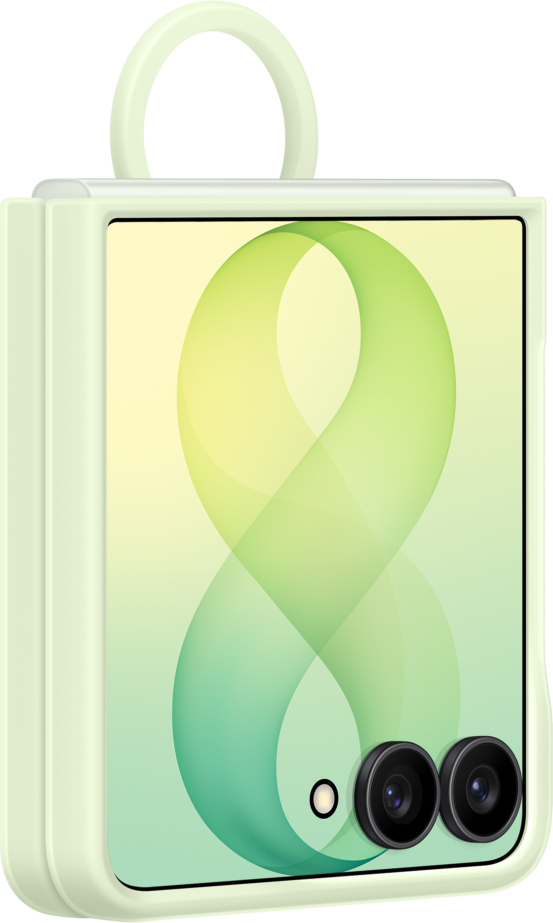 Pouzdro pro Samsung Galaxy Z Flip8 F776, silikonový magnetický kroužek, zelené EF-EF776CGEGWW