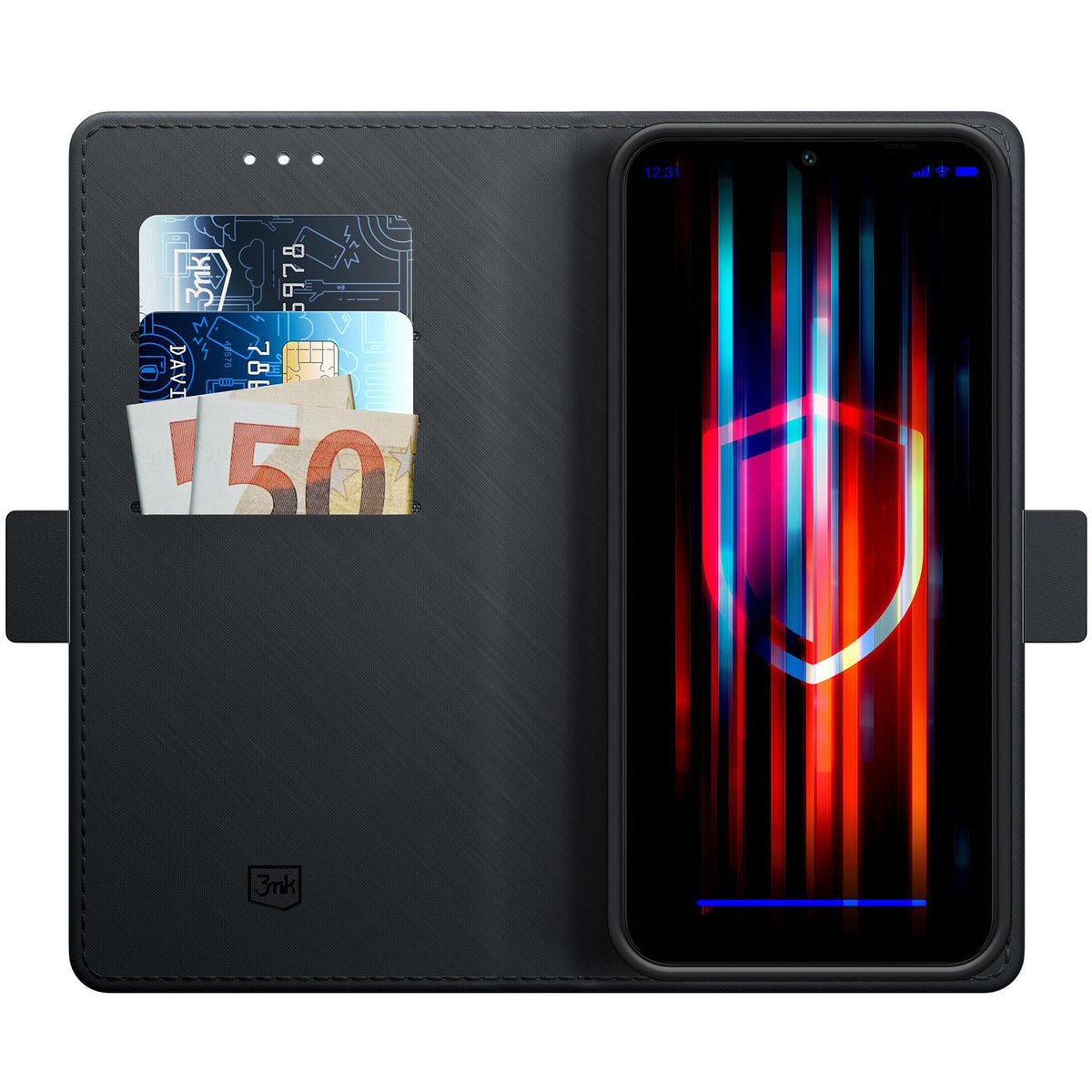 Pouzdro pro Samsung Galaxy A16 5G A166 / A16 4G A165, 3MK, Wallet, Černé