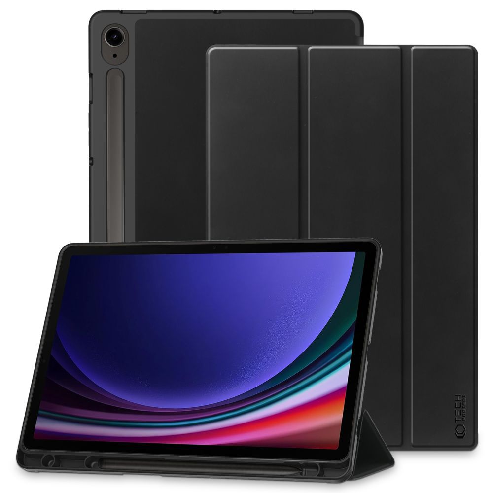 Pouzdro pro Samsung Galaxy Tab S10 Lite / S9 / S9 FE / Tab S10 FE, Tech-Protect, SC PEN, Černá