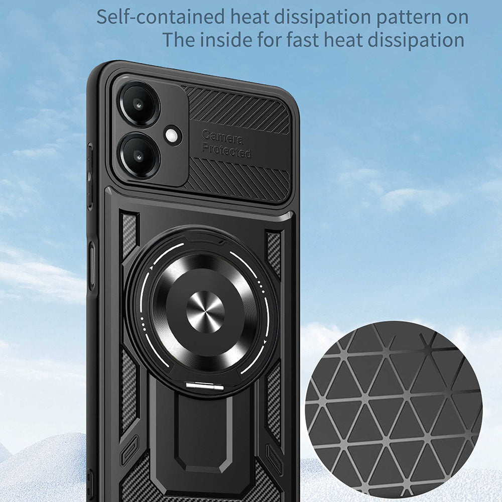 Pouzdro pro Samsung Galaxy A07 4G A075, Techsuit, RuggedCam, Šedé