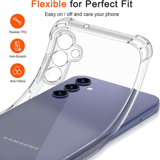 Pouzdro pro Samsung Galaxy A10 A105, Techsuit, nárazuvzdorné průhledné, transparentní