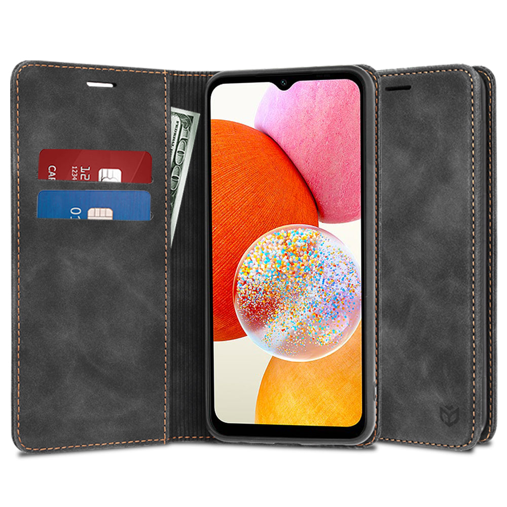 Pouzdro pro Samsung Galaxy A14 A145 / A14 5G A146, Techsuit, Confy, Černé
