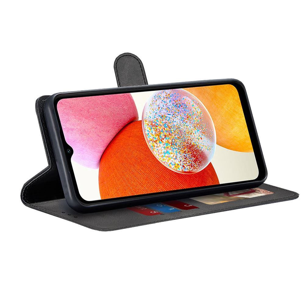 Pouzdro pro Samsung Galaxy A14 A145 / A14 5G A146, Techsuit, Diary Book, černé