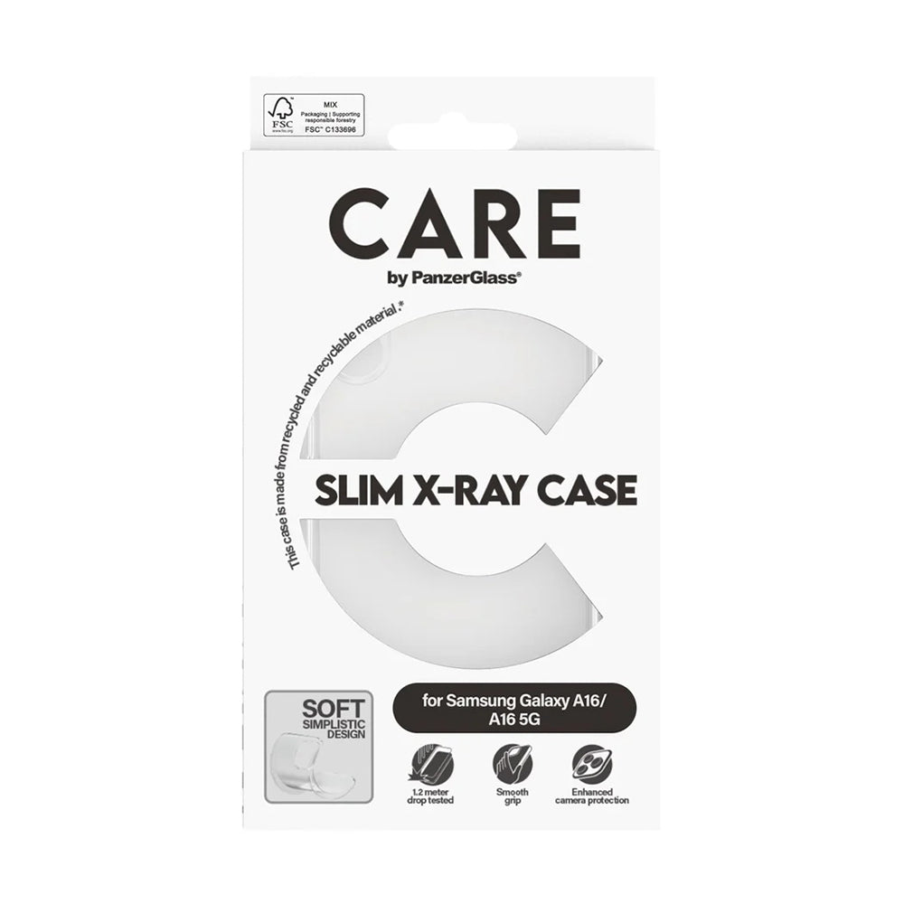 Pouzdro pro Samsung Galaxy A16 4G A165, PanzerGlass, Care Fashionable, Transparentní