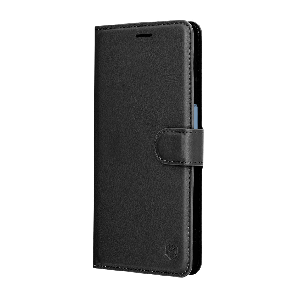 Pouzdro pro Samsung Galaxy A17 4G / A17 5G, Techsuit, kožené folio, černé
