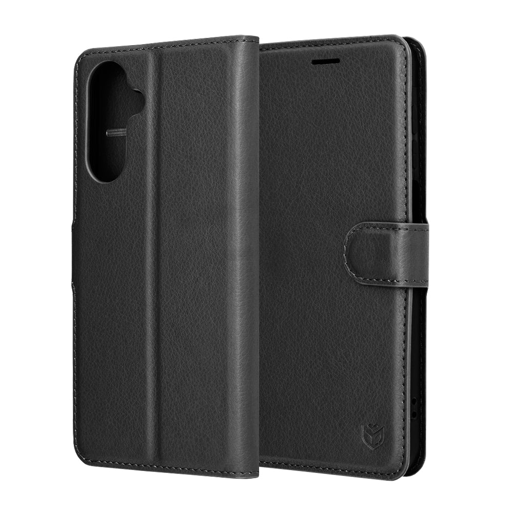 Pouzdro pro Samsung Galaxy A17 4G / A17 5G, Techsuit, kožené folio, černé