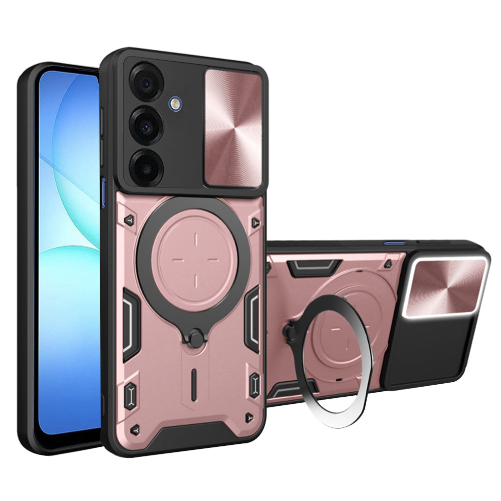 Pouzdro pro Samsung Galaxy A17 5G, Techsuit, CamGuard Pro, Růžovo-zlaté