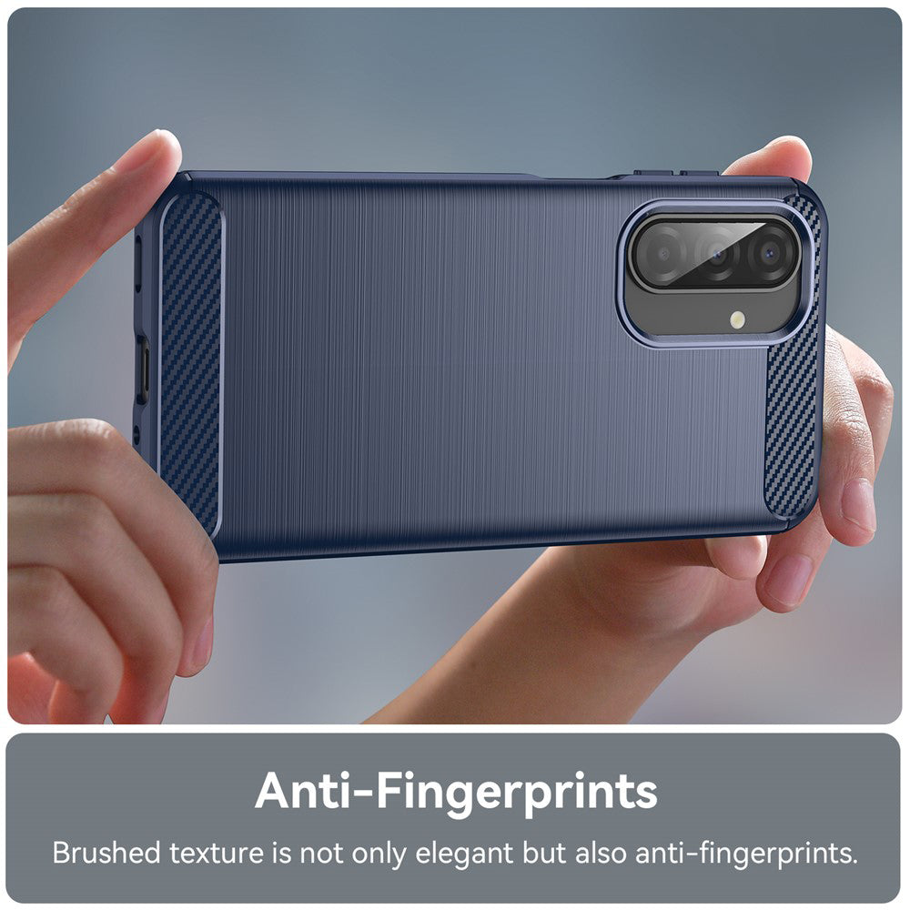 Pouzdro pro Samsung Galaxy A17 5G A176, Techsuit, Carbon, Modrá