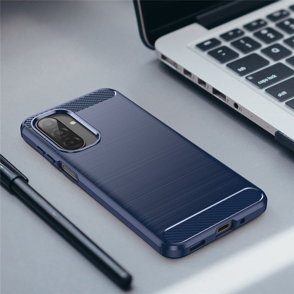 Pouzdro pro Samsung Galaxy A17 5G A176, Techsuit, Carbon, Modrá