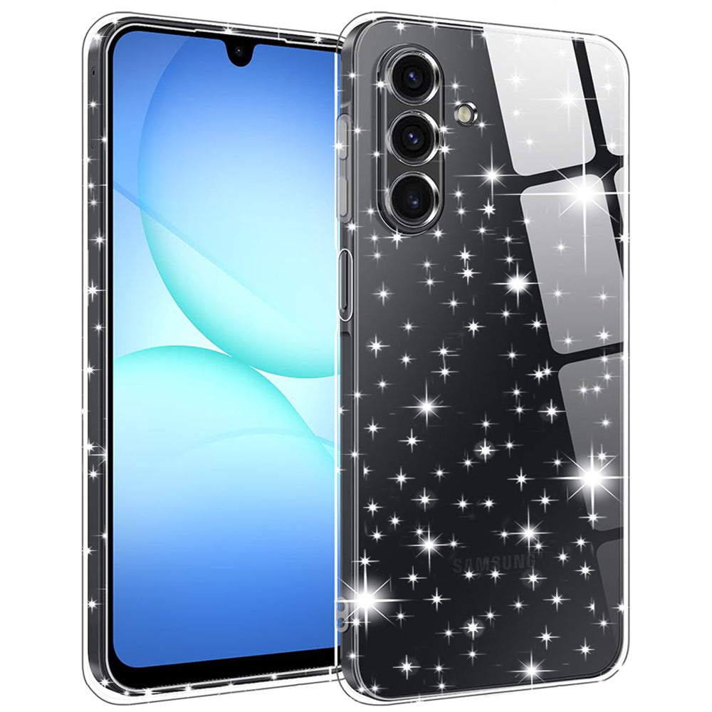 Pouzdro pro Samsung Galaxy A17 5G A176, Techsuit, SparkleSkin, Průhledné