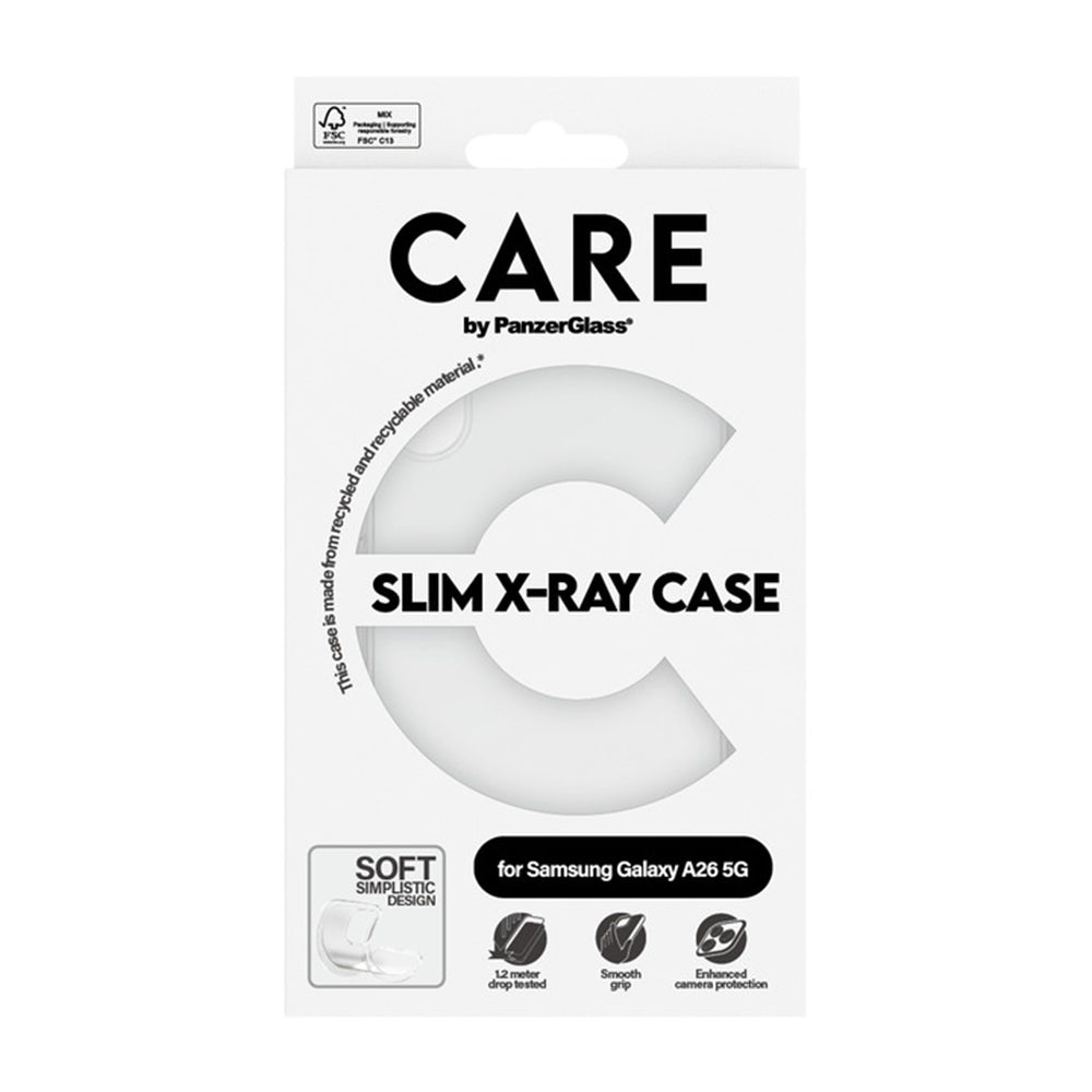 Pouzdro pro Samsung Galaxy A26 A266, PanzerGlass, Care Fashionable, Transparentní