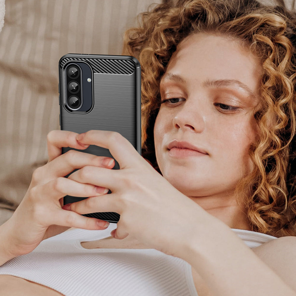 Pouzdro pro Samsung Galaxy A27 5G, Techsuit, Carbon, Černé