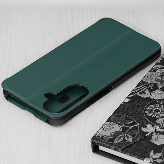 Pouzdro pro Samsung Galaxy A27 5G, Techsuit, eFold Nový Model, Tmavě zelené