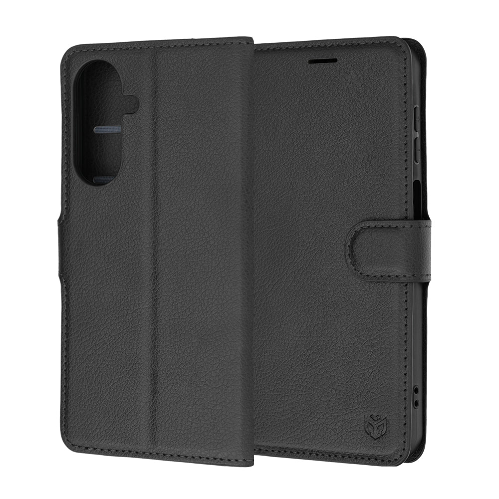 Pouzdro pro Samsung Galaxy A27 5G, Techsuit, kožené folio, černé