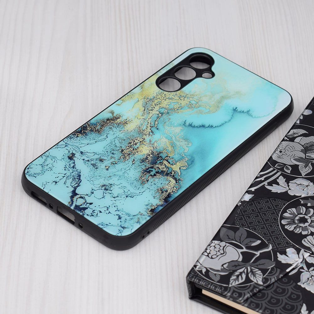 Pouzdro pro Samsung Galaxy A34 A346, Techsuit, Glaze, Modrá