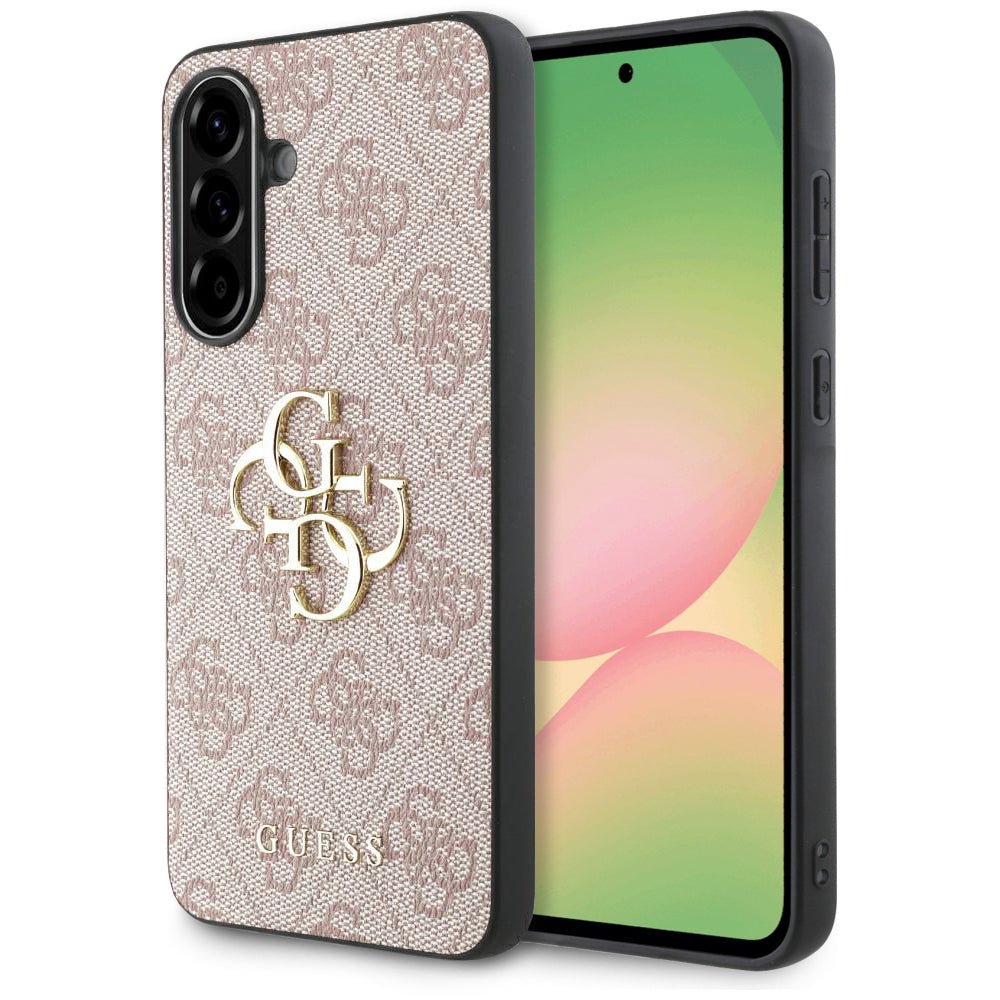 Pouzdro pro Samsung Galaxy A36 A366, Guess, 4G Big Logo, Růžové