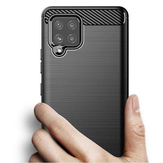 Pouzdro pro Samsung Galaxy A42 5G A426, Techsuit, Carbon, Černé