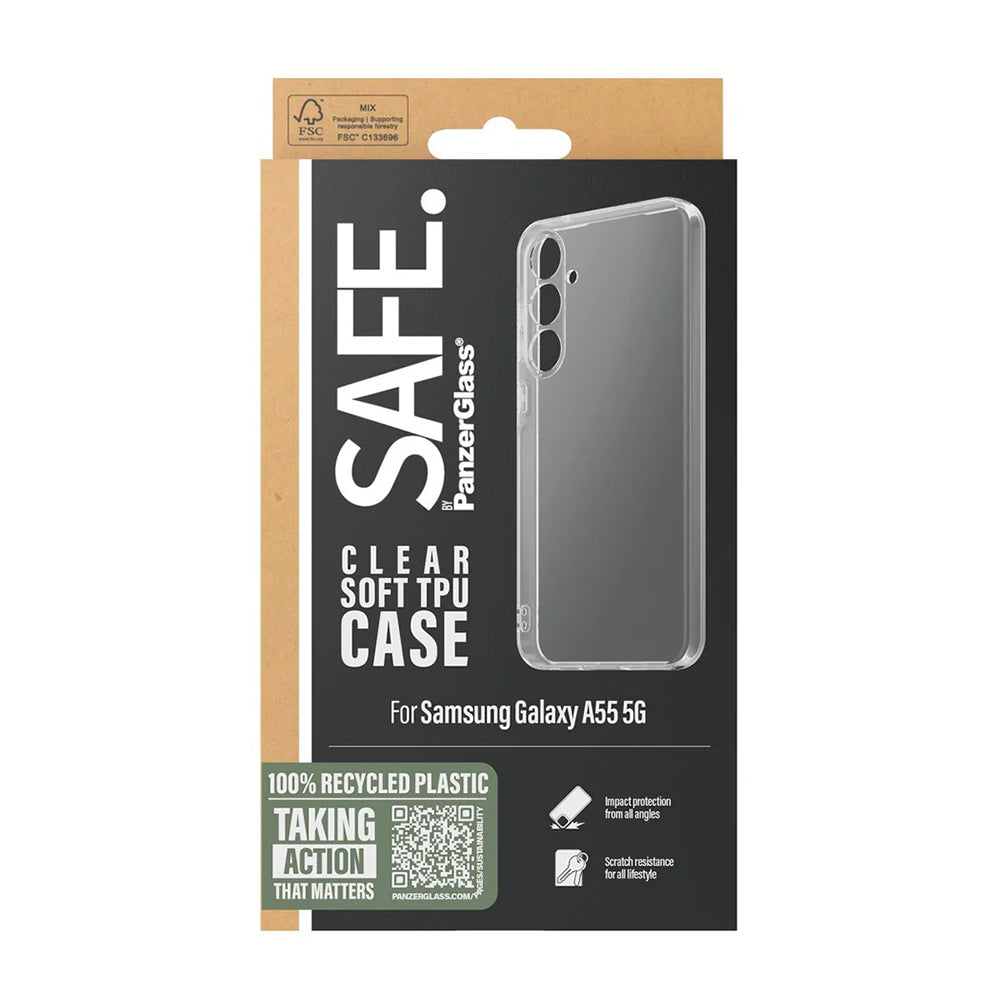 Pouzdro pro Samsung Galaxy A55 5G A556, PanzerGlass, Safe., Průhledné