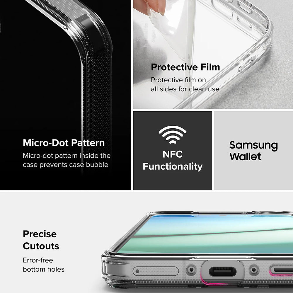 Pouzdro pro Samsung Galaxy A56 A566 / A36 A366, Ringke, Fusion, Transparentní