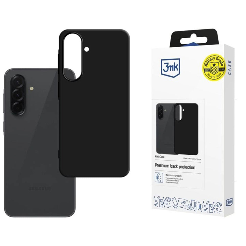 Pouzdro pro Samsung Galaxy A57 5G, 3MK, Matně černé