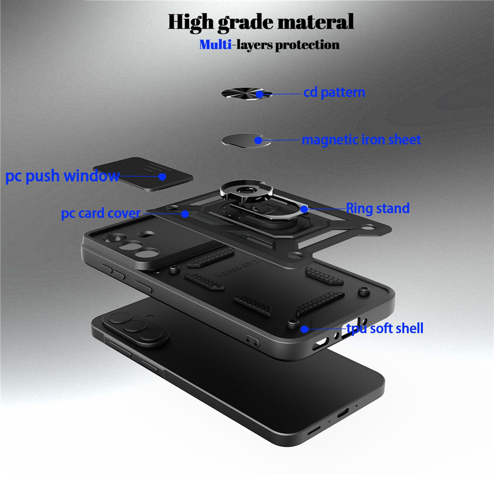 Pouzdro pro Samsung Galaxy A57 5G, Techsuit, CamShield, Modrá