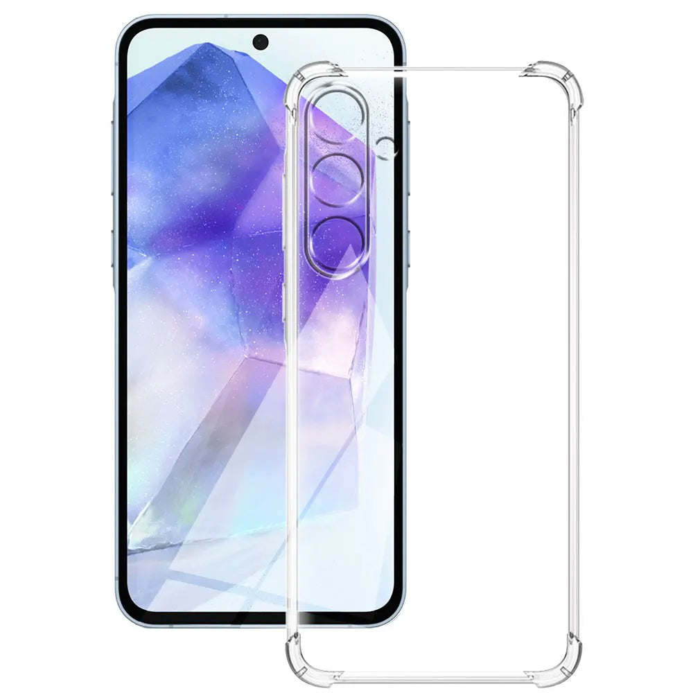 Case for Samsung Galaxy M15, Techsuit, Shockproof Clear, Transparent