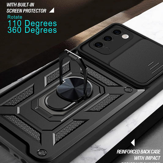 Pouzdro pro Samsung Galaxy S20 5G G981 / S20 G980, Techsuit, CamShield, Černé