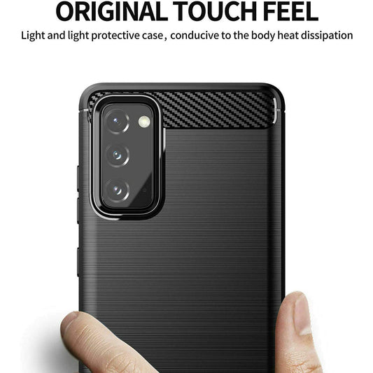 Pouzdro pro Samsung Galaxy S20 FE 2022 G781 / S20 FE 5G G781 / S20 FE G780, Techsuit, Carbon, Černé