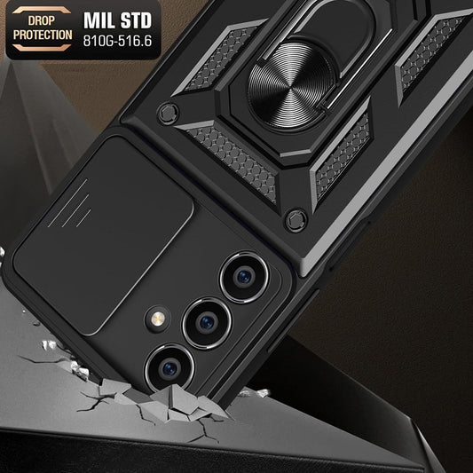 Pouzdro pro Samsung Galaxy S23 FE S711, Techsuit, CamShield, Černá