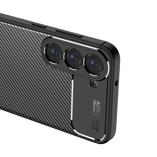 Pouzdro pro Samsung Galaxy S23 S911, Techsuit, CarbonFiber, Černé